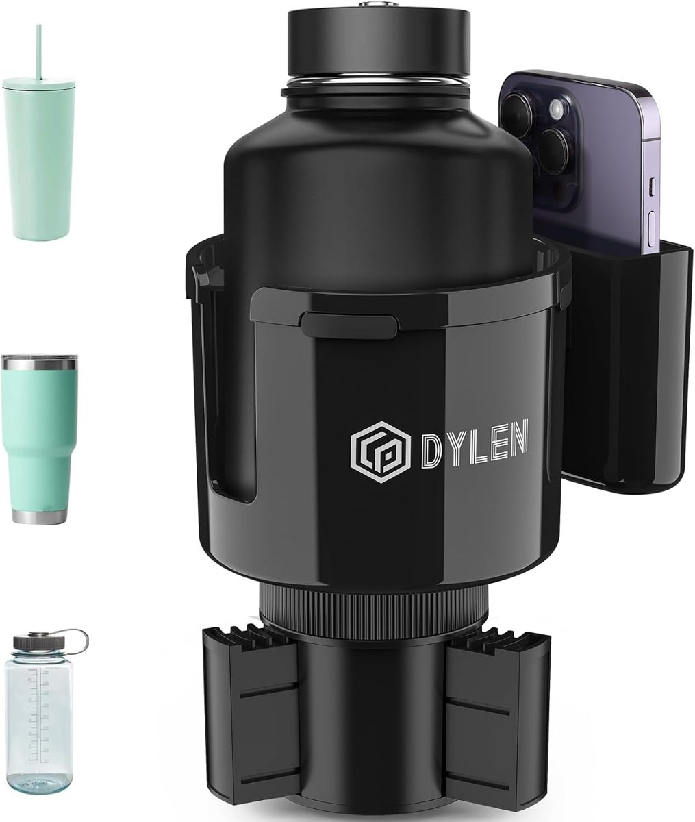DYLEN Car Cup Holder Expander with Phone Organizer